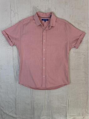 Vince Camuto Men’s Shirt – Size M – Pink Salmon 100% Cotton